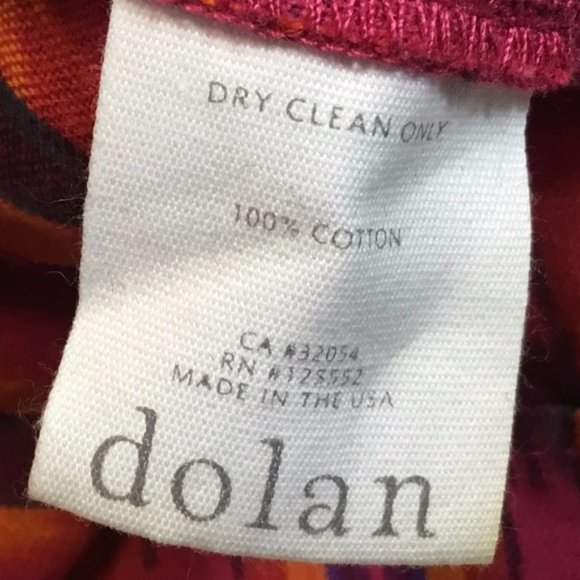 Pink Orange Ikat Print Tie Belt Jacket by Dolan - Picture 6 of 8